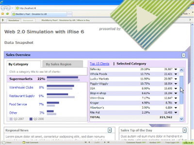 Data Snapshot <span> - iRise v6.0</span>